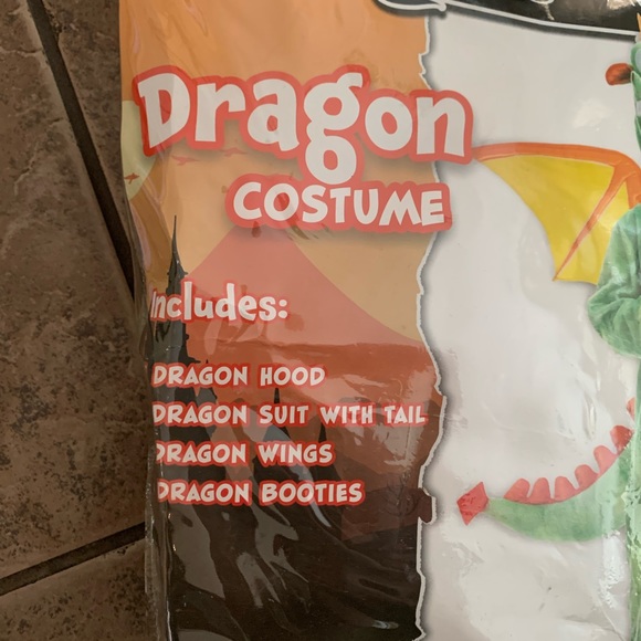 Child Cute Dragon Halloween costume New size age 5 to 7 year old - Picture 3 of 3